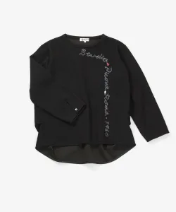 Пуловер с боковой заправкой Studio Picone, цвет Black (001)