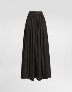 Длинная юбка-солнце из радужной тафты Dolce & Gabbana, мультиколор