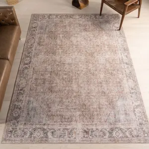 Ковер Hillstone Collection Cataleya Traditional Vintage Medallion Area Rug nuLOOM, 239x305 см, бежевый