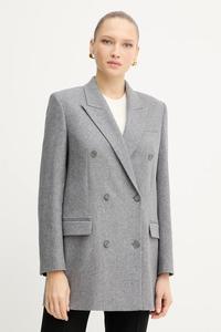 Шерстяная куртка Boss, серый