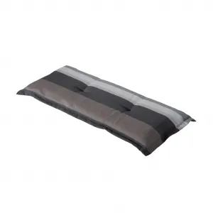 Подушка для скамьи Мэдисон, полосатая, 120x48 см, серая Madison