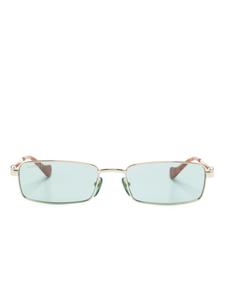Gucci Eyewear солнцезащитные очки в прямоугольной оправе, зеленый