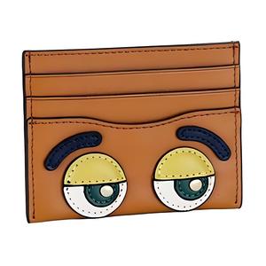 Кошелек для карт и монет Кожаный Миниатюрный Мужской Каньон Красный COACH