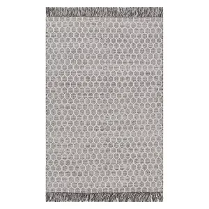Ковер с бахромой из шерсти Wylie Honeycomb Nuloom, 229x290 см