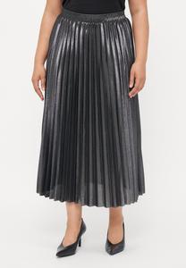 Юбка ONLY Carmakoma CARLYON PLEATED SHINE SKIRT, Black
