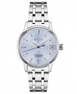 Женские автоматические часы Presage с браслетом из нержавеющей стали 33,8 мм Seiko, синий
