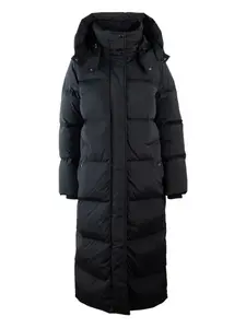 Пуховик с капюшоном WOOLRICH, черный