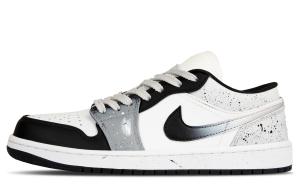 Jordan Женские низкие баскетбольные кроссовки Air 1 с кожаной амортизацией, винтажные, серые