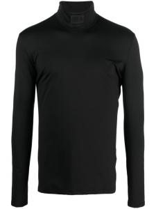 VTMNTS джемпер с высоким воротником и нашивкой-логотипом, черный