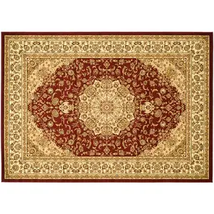 Ковер с цветочным медальоном в рамке Lyndhurst Safavieh, мультиколор, 244x244 см, круглый