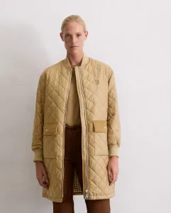 Женское стеганое пальто-блузон стандартного кроя из переработанного полиэстера MARC  O'POLO, бежевый