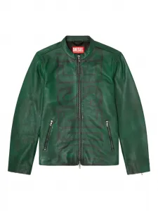 Куртка на молнии Diesel, зеленый