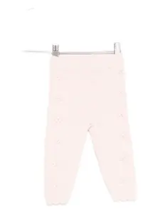 Вязаные брюки с цветочным декором Louise Misha, розовый