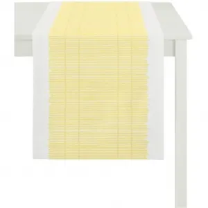 Дорожка для стола 3033 Loft Бамбуковый коврик Apelt, желтый/белый