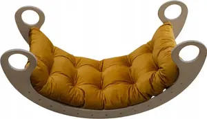 Подушка-качалка Монтессори горчичного цвета S 85x40x8 см - эргономичная игрушка для детей от 6 месяцев, подходит как для мальчиков, так и для девочек. Pracownia Artystyczna Klasyk