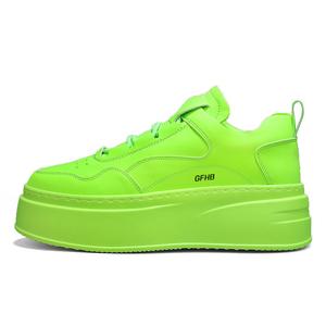 Износостойкие низкие кроссовки для подростков с эффектом увеличения роста Kung Fu partners, зеленый