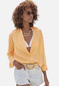 Блузка на пуговицах LASCANA, оранжевый