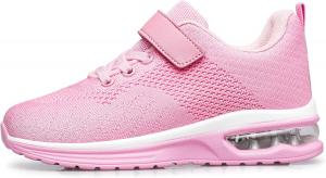 Детские кроссовки Anlarach для малышей, мальчиков и девочек, спортивные беговые кроссовки с воздушной подушкой для малышей/маленьких детей/старших детей, Pink-018