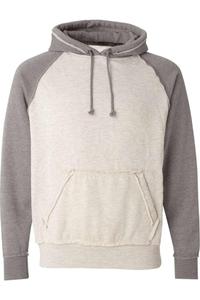 Толстовка с капюшоном J. America Vintage Heather, цвет oatmeal heather/ smoke heather