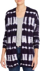 Женский кардиган Calvin Klein с принтом тай-дай, открытый спереди, темно-синий, Twilight Combo
