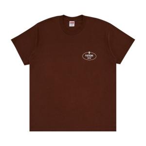 Футболка Supreme Crest Tee Brown, коричневый