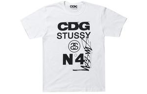 Футболка Stussy X Unisex CDG, белый