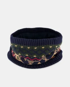 Мужской вязаный фантазийный воротник Green Coast, темно-синий