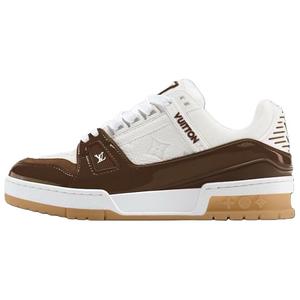 LOUIS VUITTON Кроссовки Low Top Skateboard для мужчин коричневые