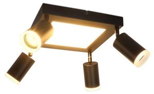 Потолочный светильник Nettlife Bonn 4-flammig, черный