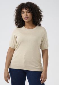 Футболка Kaffe Curve Basic T-shirt, Feather Gray Melange/Grey