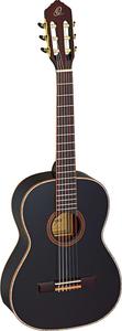 Акустическая гитара Ortega Guitars R221BK-7/8 Family Series 7/8 Body Size Nylon 6-String Guitar w/ Free Bag, Spruce Top and Mahogany Body, Black Gloss