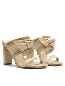 Женские пляжные сандалии Maxi Clarita Raffia 90's в цвете Cookie Alexandre Birman, Cookie