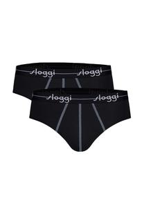 Набор мужских трусов, 2 шт. - Start midi C2P box, хлопок sloggi, черный