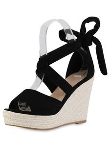 Сандалии на плоской подошве VAN HILL, черный