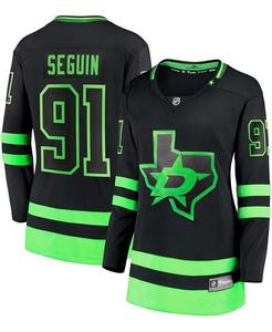 Женская черная майка отколовшегося игрока Tyler Seguin Dallas Stars 2020/21 Fanatics, черный