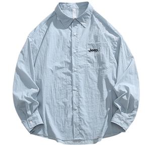 Рубашка унисекс Jeep, светло-голубой