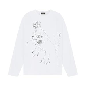 Футболка с принтом WE11DONE, белая