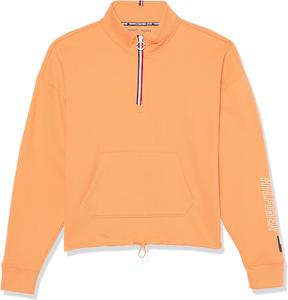 Женская полосатая толстовка Tommy Hilfiger с застежкой-молнией и поясом-банджи, Apricot