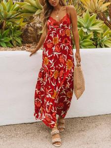 Длинное платье Milan Kiss, цвет rot/orange/gelb