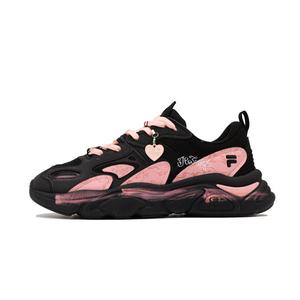 FILA Кроссовки Mars 2 Urban Chic Style Heartfelt Footprints Abrasion Resistant Low Top Casual Shoes Unisex Black Pink