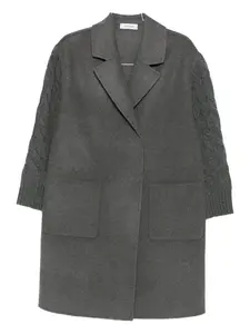 Пальто фактурной вязки Gran Sasso, серый