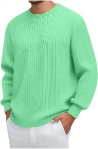 Мужская повседневная рубашка с длинным рукавом, свободная, дышащая, вязаная Muscularfit