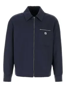 Куртка-рубашка на молнии FENDI, синий