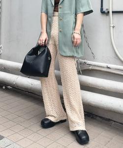 Ажурные вязаные брюки Kbf, цвет Beige