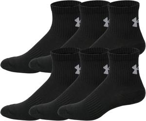 Under Armour UA Cotton мужские носки Quarter, 6 пар, Black