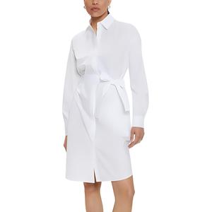 Рубашка-платье с поясом ARMANI EXCHANGE, белый