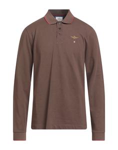 Рубашка поло Aeronautica Militare, темно-коричневый