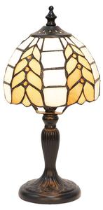 Настольная лампа Тиффани Clayre & Eef Tischlampe Ines, бежевый - стекло - 14 x 29 x 14 см