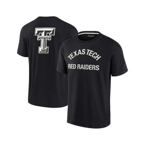 Черная мужская и женская футболка Texas Tech Red Raiders Super Soft с коротким рукавом Fanatics Signature, черный