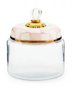 Маленькая кухонная банка в клетку «Розовый» Mackenzie-Childs